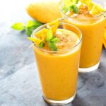 نوشیدنی انبه و موز خنک