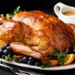 مرغ بریان با سس سیر