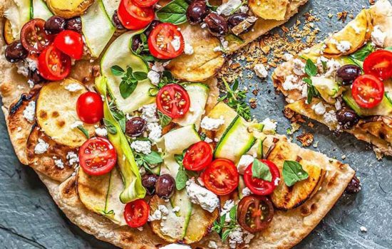 پیتزا سبزیجات مخلوط